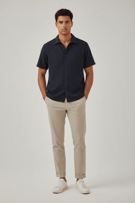 Les Deux Charlie SS Shirt in der Farbe Black