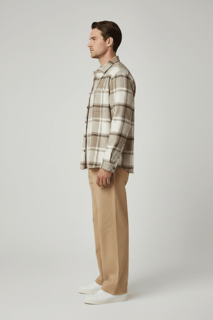 Les Deux Check Flannel Shirt Karibu – Herren Flanellhemd