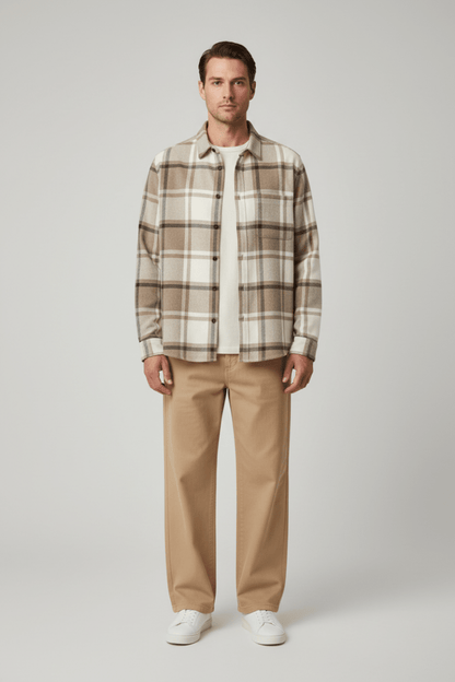 Les Deux Check Flannel Shirt Karibu – Herren Flanellhemd
