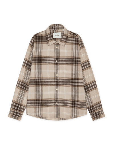 Les Deux Check Overshirt Light Sand – Herren Overshirt