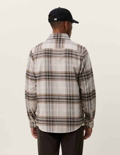 Les Deux Check Overshirt Light Sand – Herren Overshirt