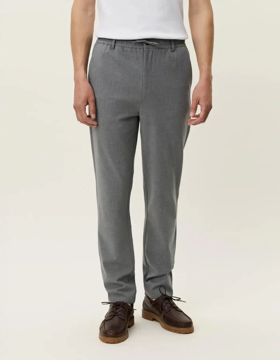 Les Deux Como Tapered Texture Hose Grey Melange 320