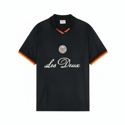 Les Deux Deutschland Fußballtrikot T-Shirt Schwarz Herren