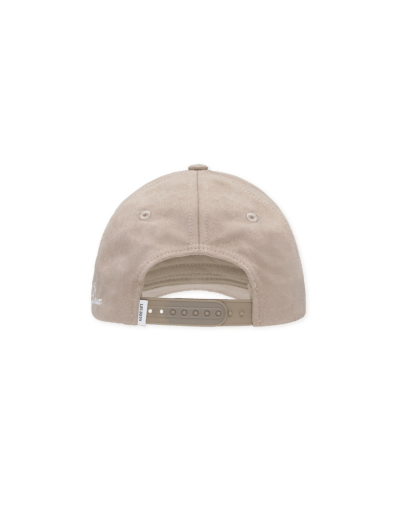 Les Deux Encore Suede Baseball Cap in der Farbe DARK SAND