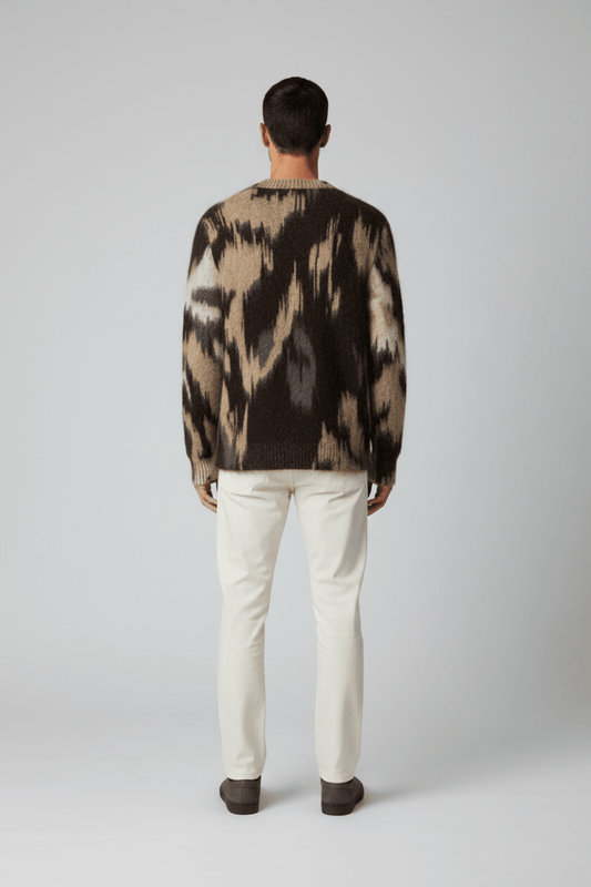 Les Deux Forrest Crewneck Knit Shopping Bag Braun – Herren Strickpullover