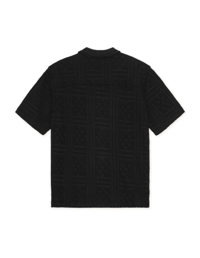 Les Deux Hector Pointelle SS Shirt in der Farbe BLACK