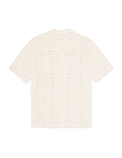 Les Deux Hector Pointelle SS Shirt in der Farbe EGGNOG WHITE