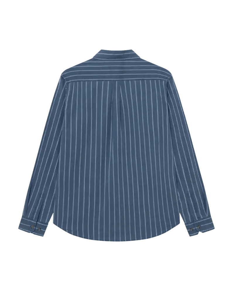 Les Deux Hemd Kash Indigo Stripe Shirt in der Farbe Denim Blue
