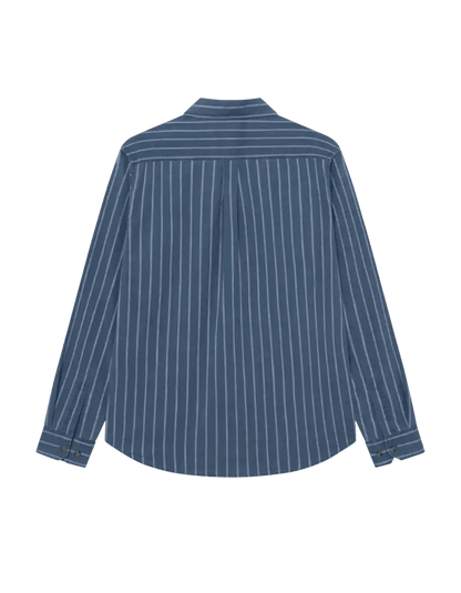 Les Deux Hemd Kash Indigo Stripe Shirt in der Farbe Denim Blue
