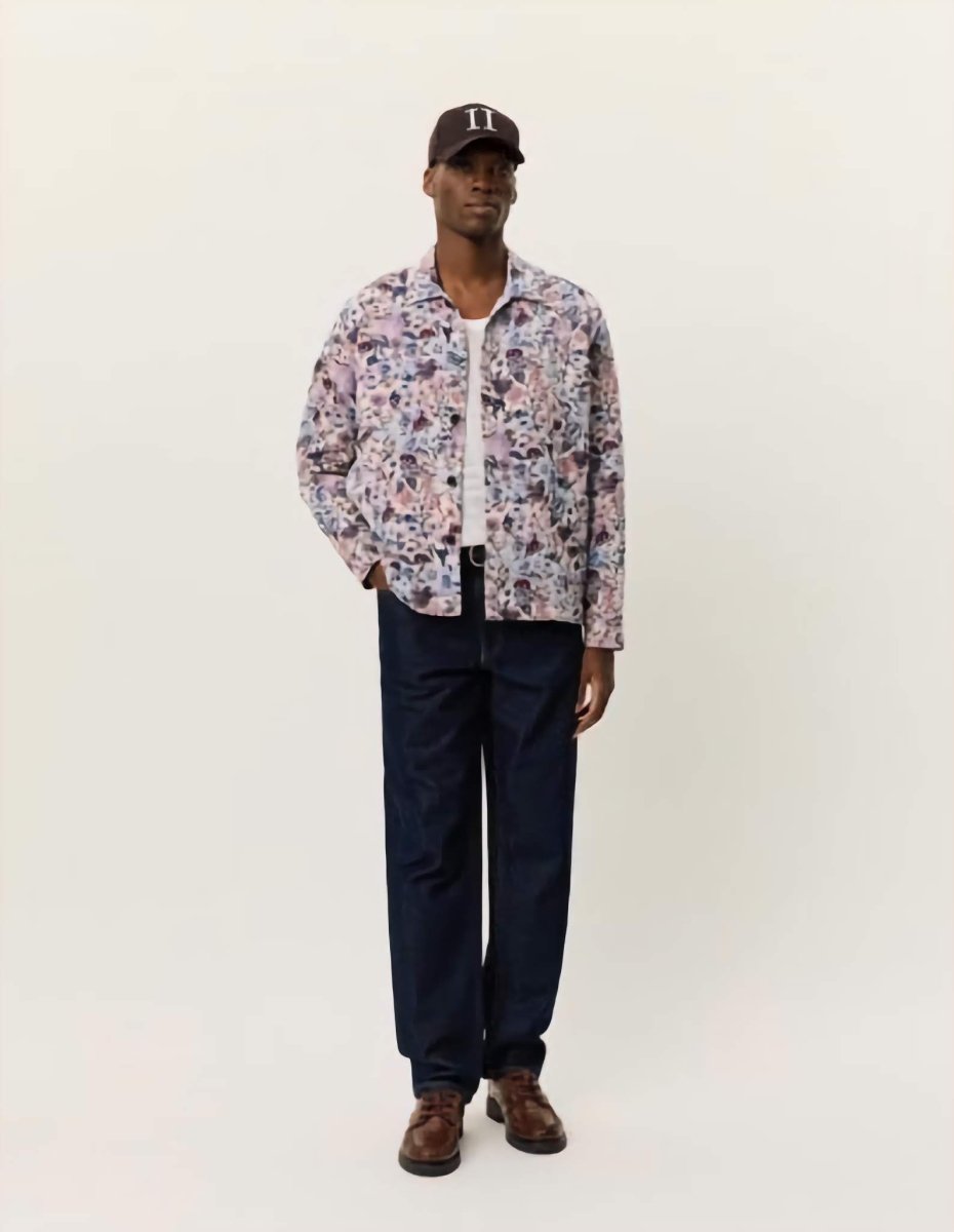 Les Deux Hugh Jacquard Overshirt in der Farbe IVORY