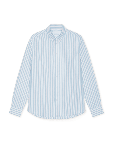 Les Deux Konrad Striped Oxford Shirt in der Farbe ALLURE