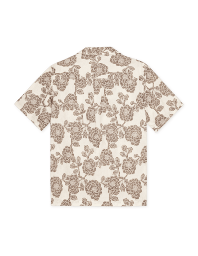 Les Deux Lesley Flower Jacquard SS Shirt in der Farbe IVORY