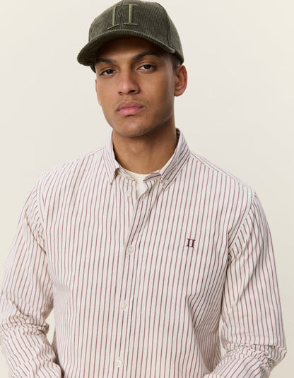 Les Deux Light Oxford Striped Shirt Rot