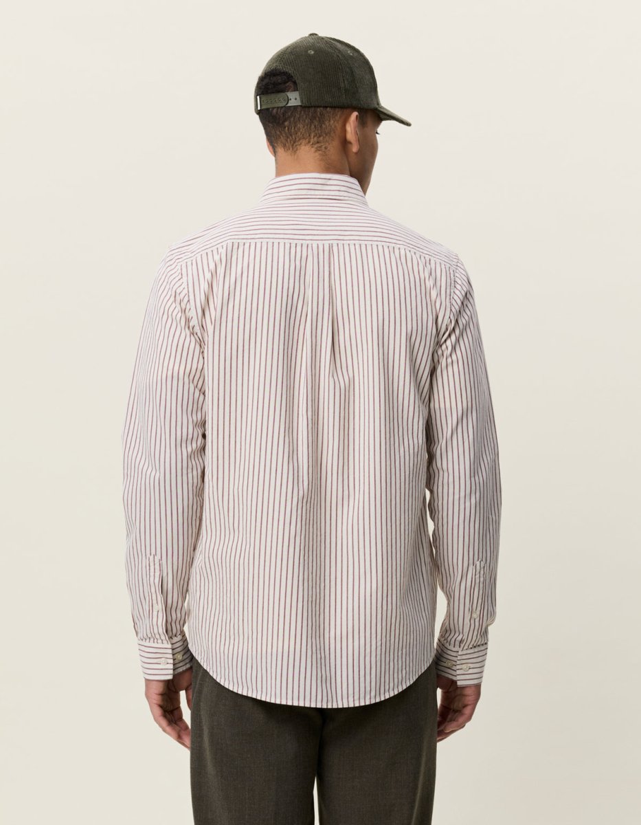 Les Deux Light Oxford Striped Shirt Rot