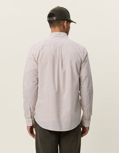 Les Deux Light Oxford Striped Shirt Rot