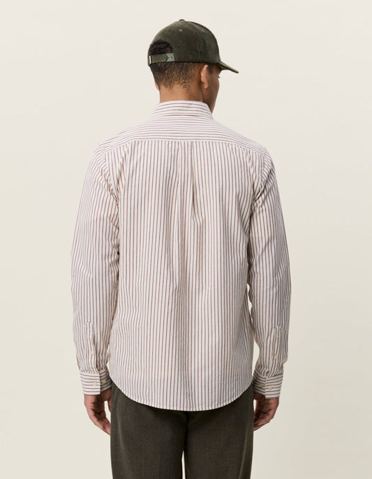 Les Deux Light Oxford Striped Shirt Rot