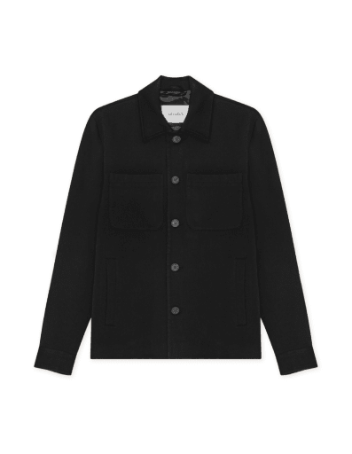 Les Deux Marseille Hybrid Jacket in der Farbe BLACK