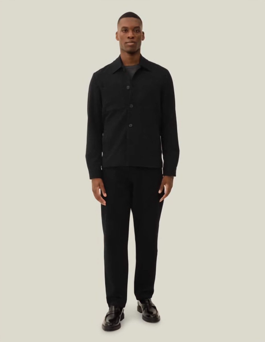 Les Deux Marseille Hybrid Jacket in der Farbe BLACK