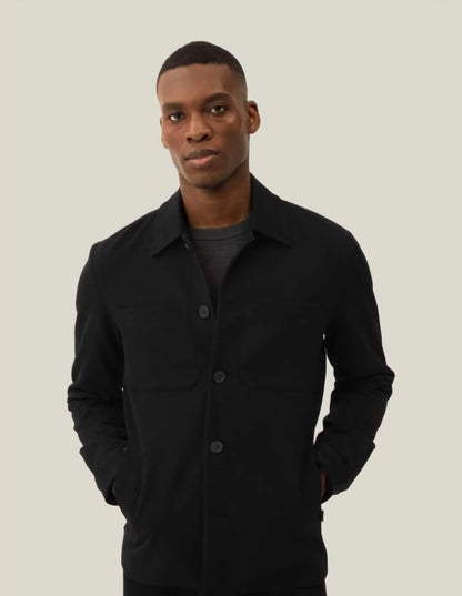 Les Deux Marseille Hybrid Jacket in der Farbe BLACK