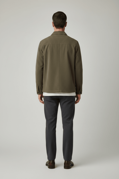 Les Deux Mini Check Jacket Dark Sand – Herren Karojacke