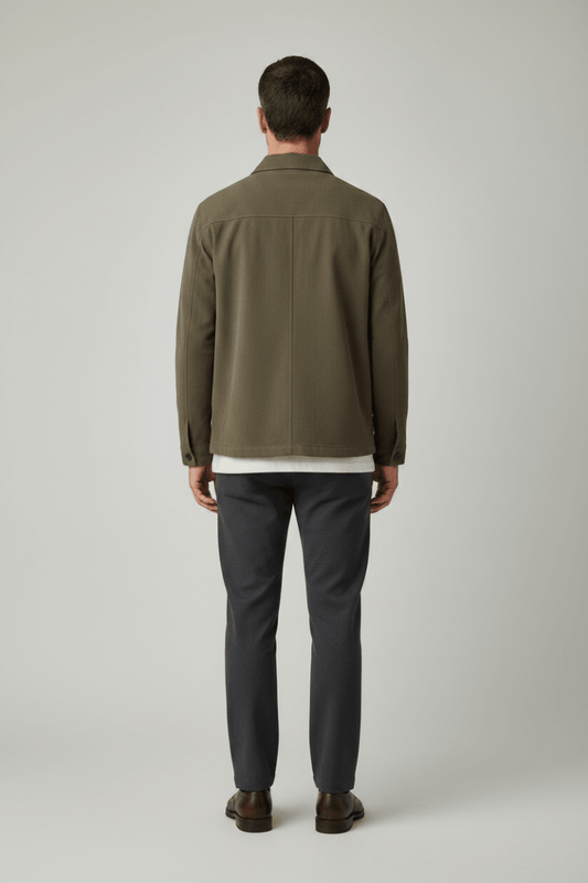Les Deux Mini Check Jacket Dark Sand – Herren Karojacke