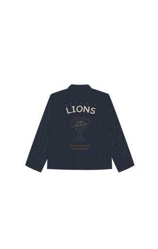 Les Deux NFL Football Denim Overshirt Dunkles Denimblau – Herren Overshirt