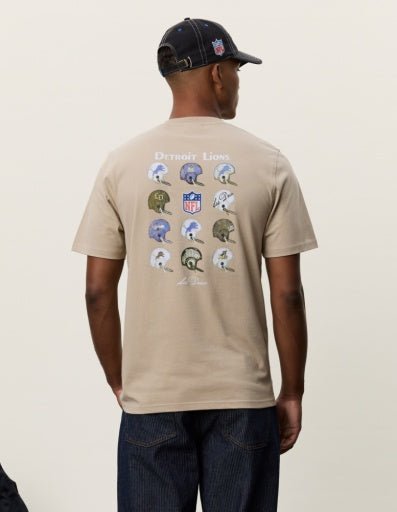Les Deux NFL Helmet T-Shirt Dark Sand – Herren Shirt aus Bio-Baumwolle