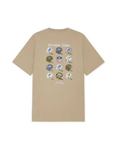 Les Deux NFL Helmet T-Shirt Dark Sand – Herren Shirt aus Bio-Baumwolle
