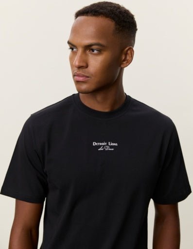 Les Deux NFL Helmet T-Shirt Schwarz – Herren T-Shirt Bio-Baumwolle