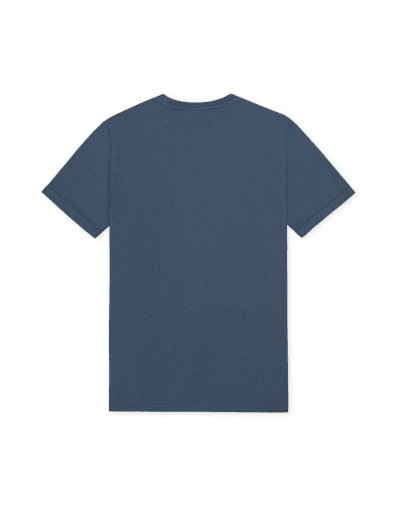 Les Deux Norregaard Contrast T-Shirt in der Farbe DARK DENIM BLUE