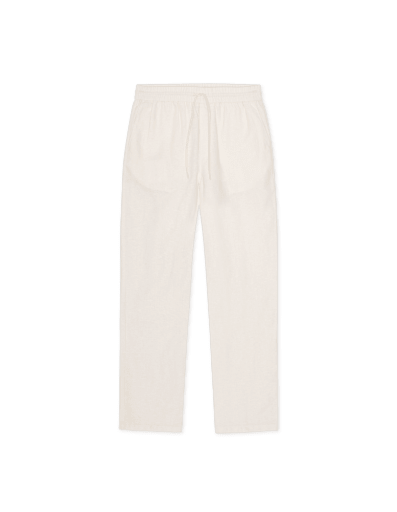 Les Deux Patrick Linen Pants in der Farbe EGGNOG WHITE