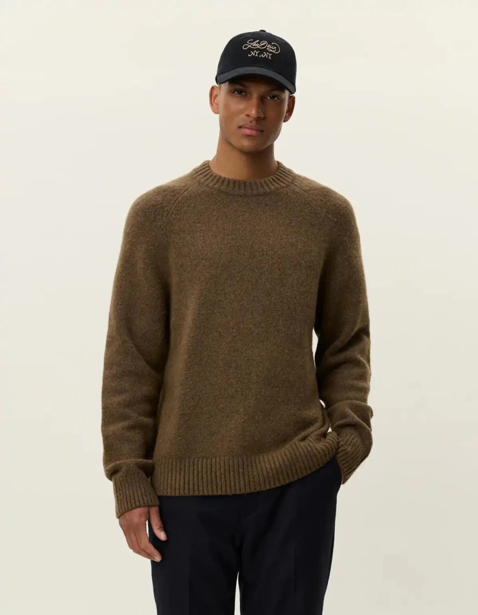 Les Deux Pullover Gilbert in der Farbe Teak Brown