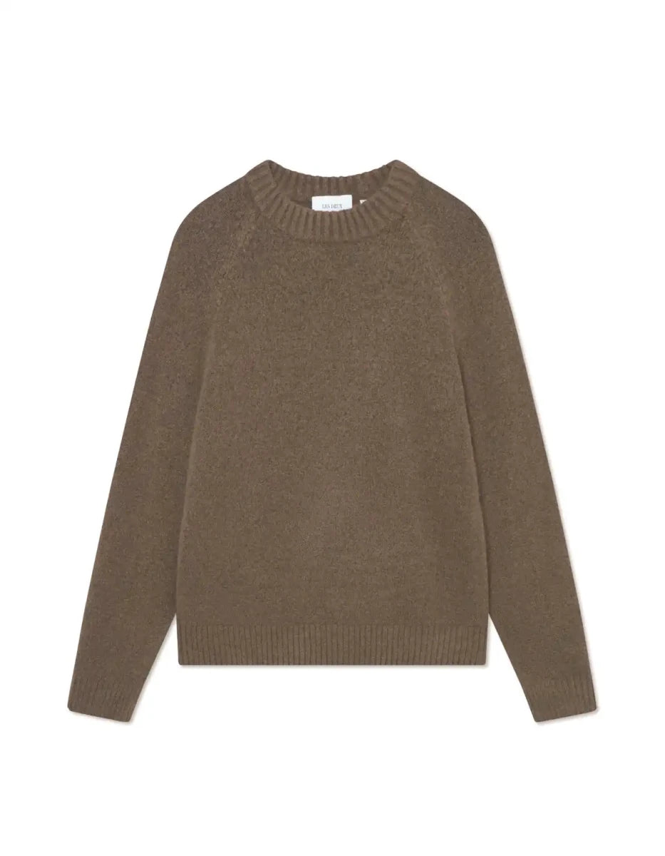 Les Deux Pullover Gilbert in der Farbe Teak Brown