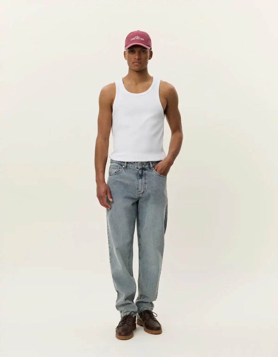 Les Deux Ryder Washed Denim Jeans Light Indigo Wash 458