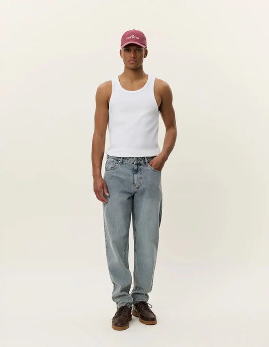 Les Deux Ryder Washed Denim Jeans Light Indigo Wash 458