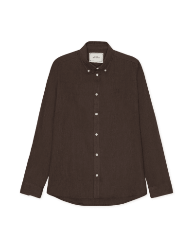 Les Deux Soft Flannel Shirt Delicioso Braun – Herren Flanellhemd