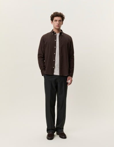Les Deux Soft Flannel Shirt Delicioso Braun – Herren Flanellhemd