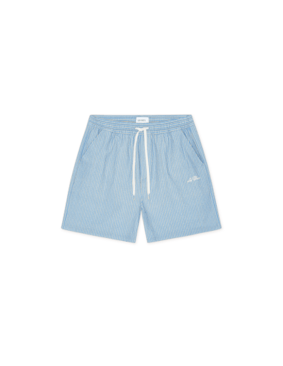 Les Deux Stan Stripe Seersucker Swim Shorts in der Farbe ALLURE