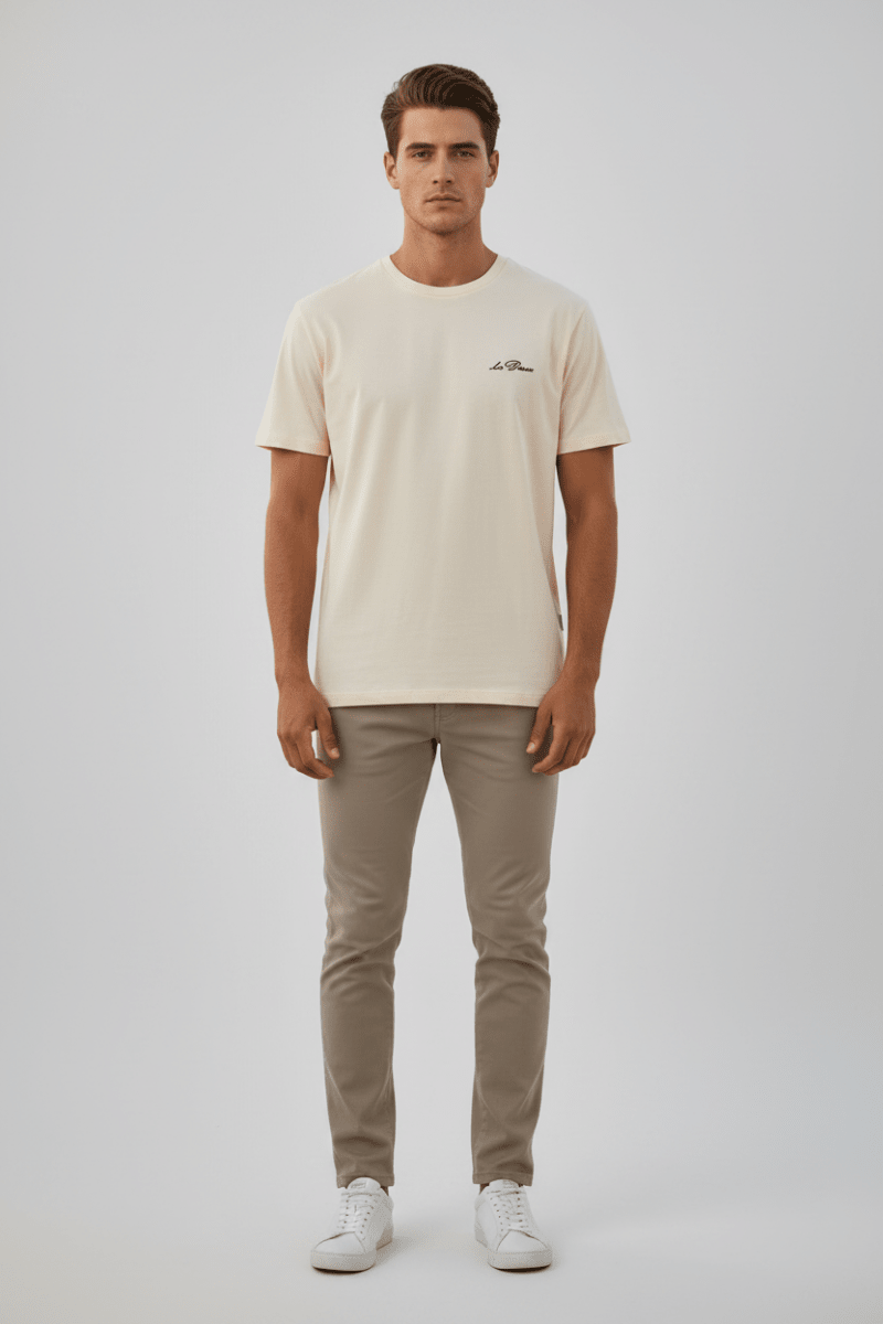Les Deux T-Shirt in der Farbe Ivory