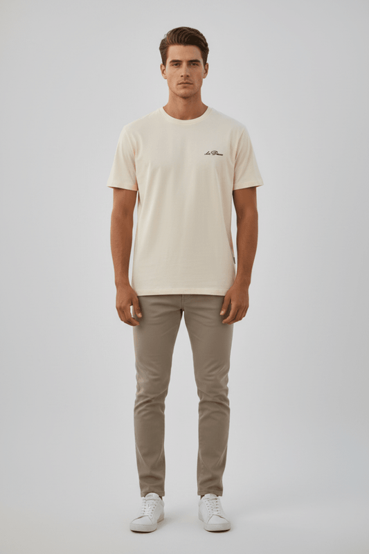 Les Deux T-Shirt in der Farbe Ivory