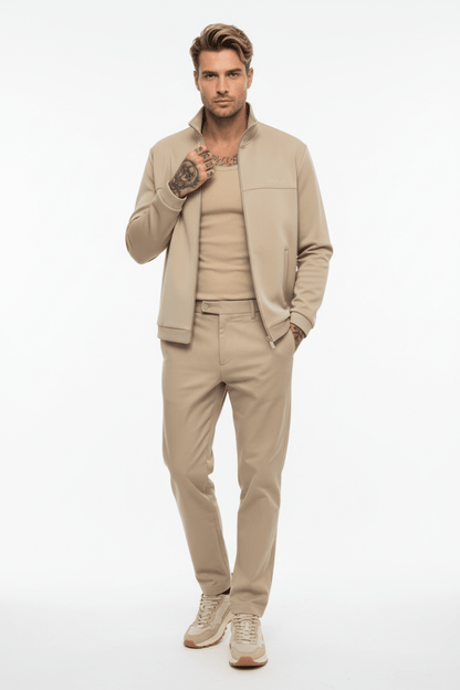 Les Deux Track Jacket aus der Serie Ballier in der Farbe Dark Sand