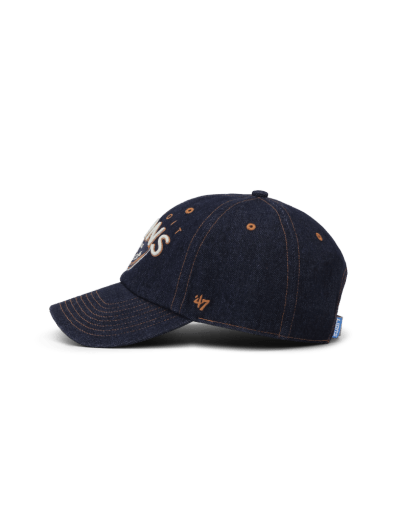 Les Deux x NFL Emb Denim Clean Up Cap Dunkles Denimblau – Herren Cap