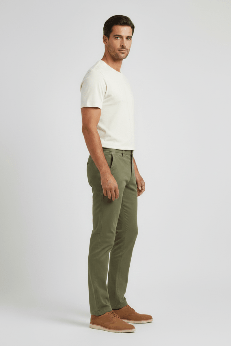Marc O'Polo Chino Herren – Tapered Fit, Oliv