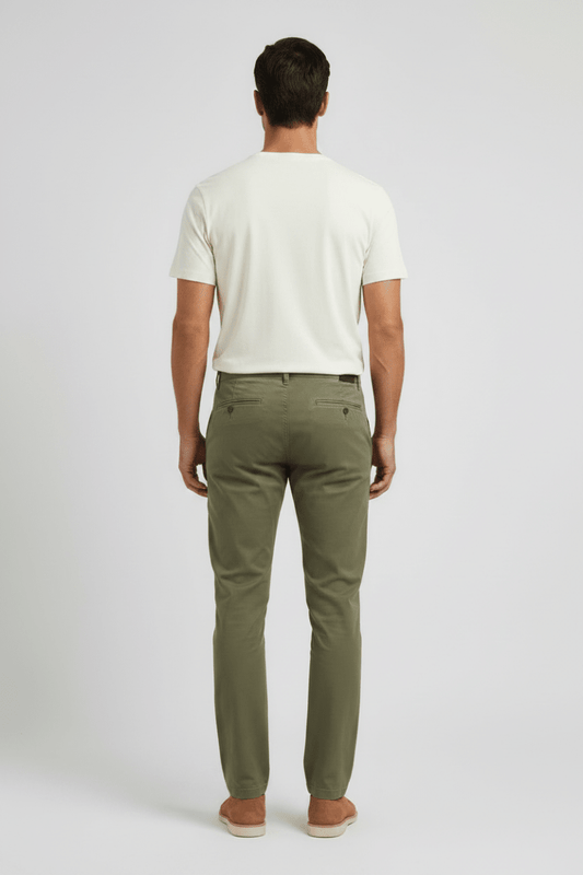 Marc O'Polo Chino Herren – Tapered Fit, Oliv