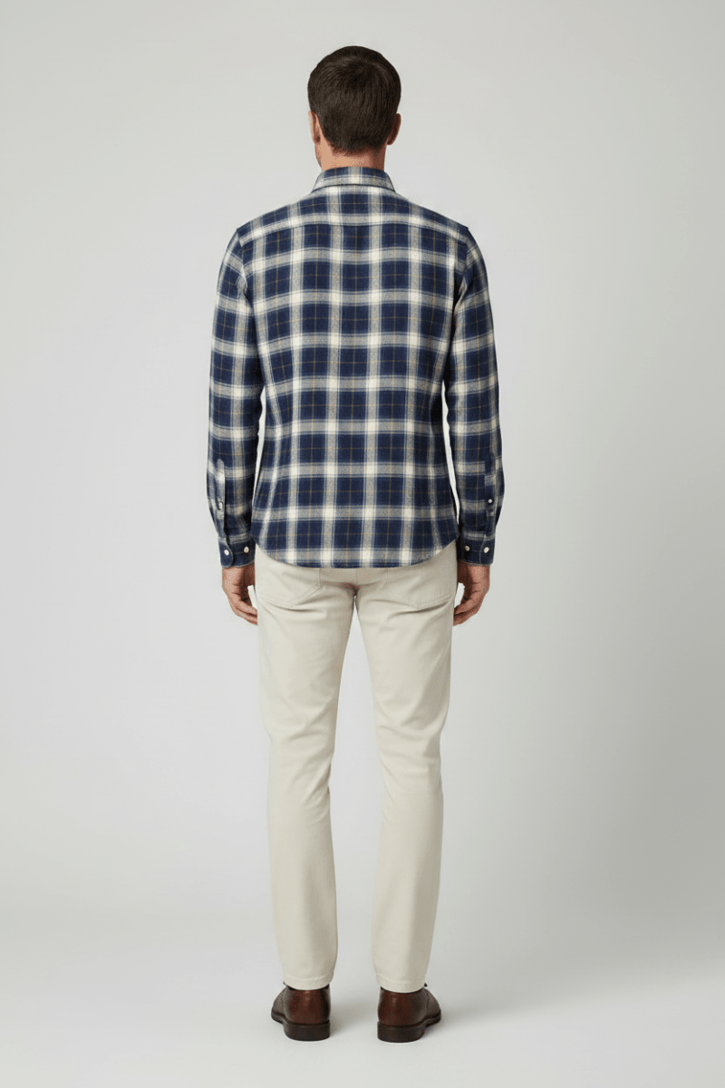 Marc O'Polo Flanellhemd in Blau