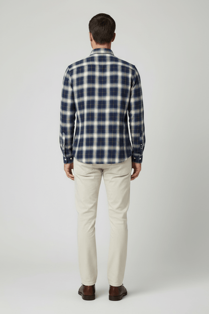 Marc O'Polo Flanellhemd in Blau