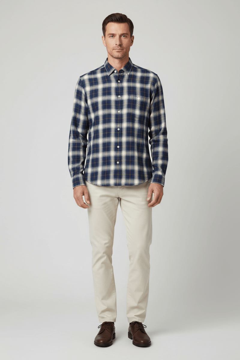 Marc O'Polo Flanellhemd in Blau