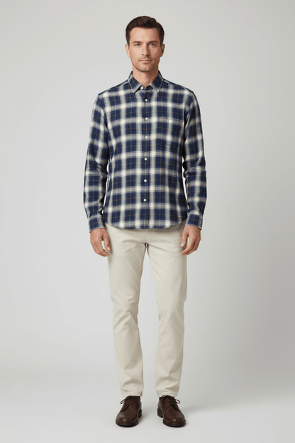 Marc O'Polo Flanellhemd in Blau