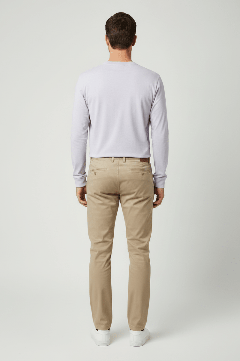 Marc O'Polo Longsleeve Herren – Slub-Jersey, Lila