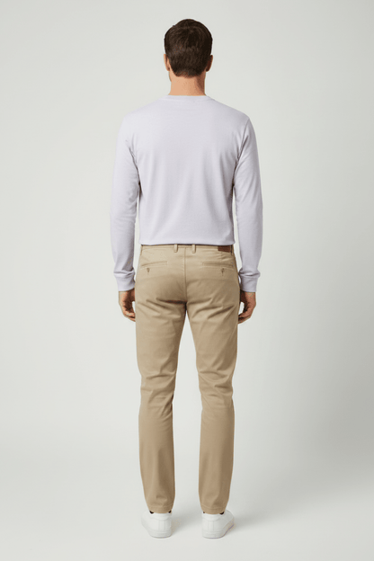 Marc O'Polo Longsleeve Herren – Slub-Jersey, Lila